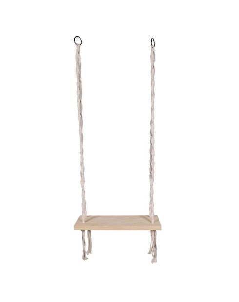 Balancoire Macramé blanche - 60x150x20 cm