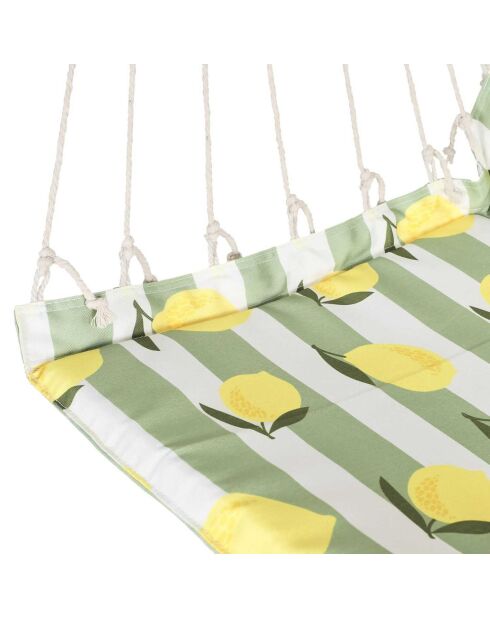 Chaise suspendue Citrons blanc/jaune/vert - 50x50x50 cm