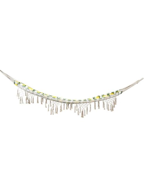 Hamac Citrons blanc/jaune/vert - 200x80 cm