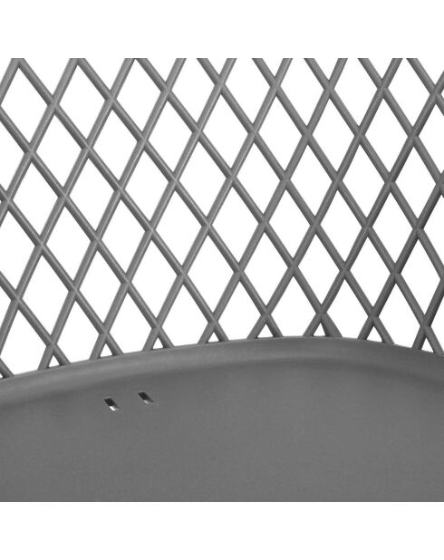 4 graue Sessel Malaga - 54,1x80x62,2 cm