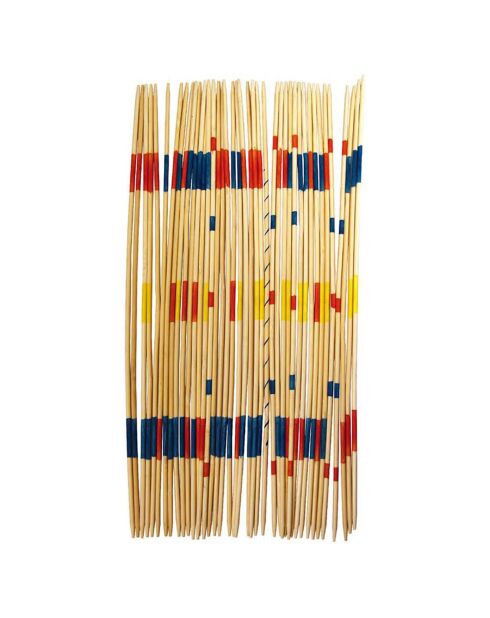 Mikado géant 41 pièces en bois multicolore