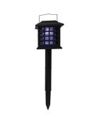 Lampe LED solaire anti moustique 3 en 1 noire - 25.5x10x10 cm