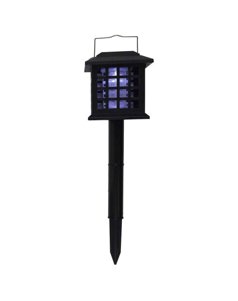 Lampe LED solaire anti moustique 3 en 1 noire - 25.5x10x10 cm