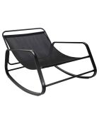 Fauteuil à bascule Miami gris - 92x69x130 cm