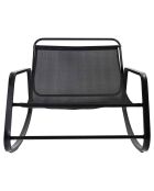 Fauteuil à bascule Miami gris - 92x69x130 cm