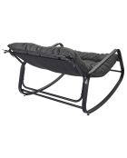 Fauteuil à bascule Miami gris - 92x69x130 cm