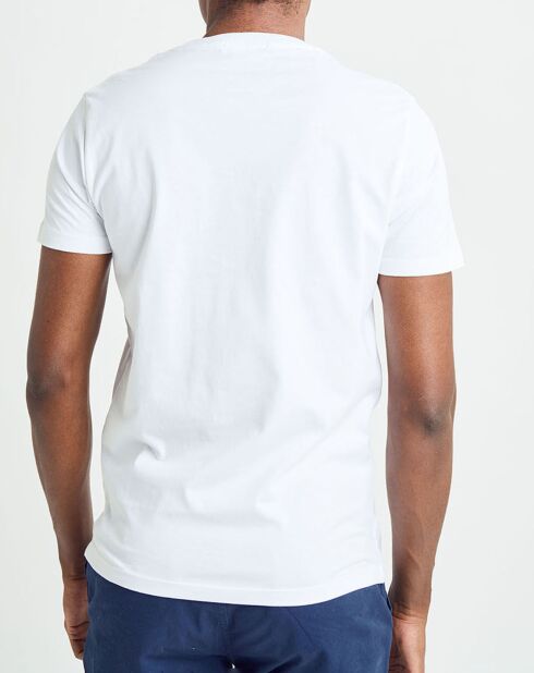 T-Shirt 100% Coton Bio logo central blanc