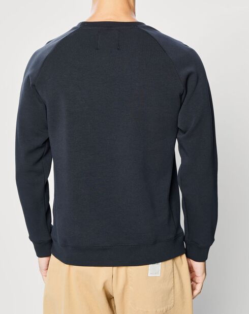 Sweat Padded Bi-matière bleu marine