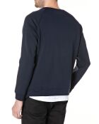 Sweat Padded Bi-matière bleu marine