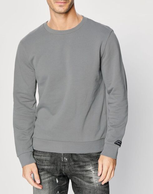 Sweat col rond gris