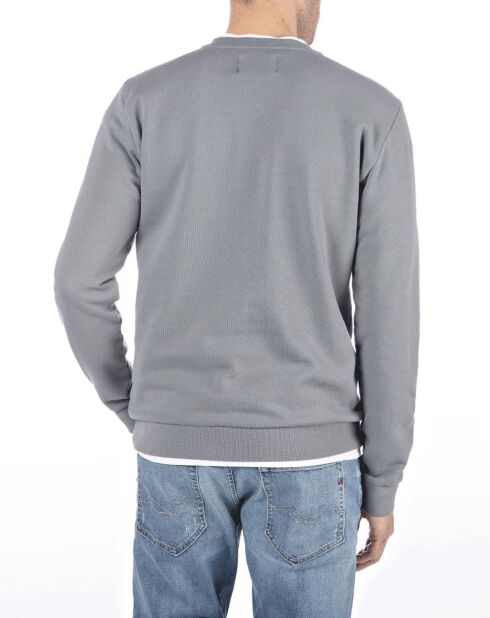Felpa girocollo grigia