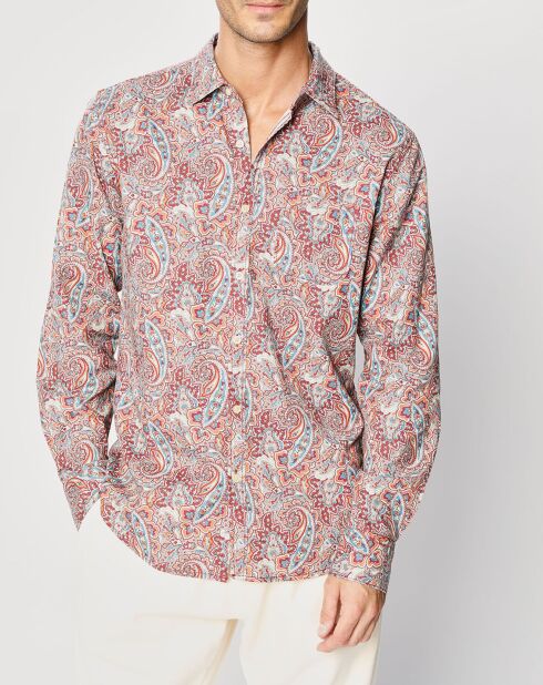 Camicia bandana stampata multicolor