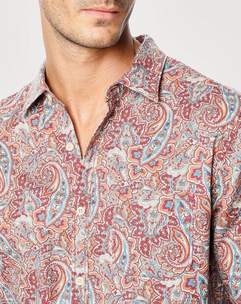 Camicia bandana stampata multicolor