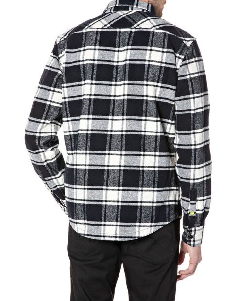 Sovracamicia a quadretti bianco/nero in bianco e nero