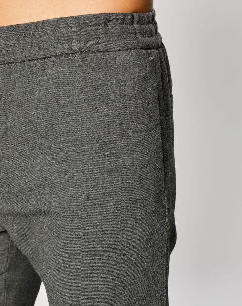 Pantalones en mezcla de lana Tailorded Essential gris oscuro