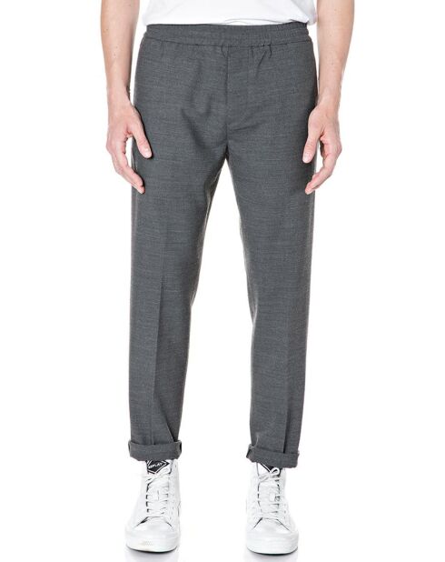 Pantalones en mezcla de lana Tailorded Essential gris oscuro