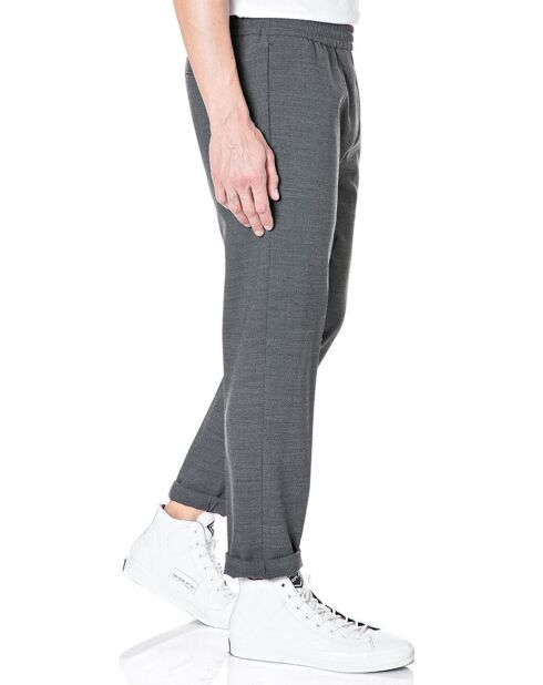 Pantalones en mezcla de lana Tailorded Essential gris oscuro