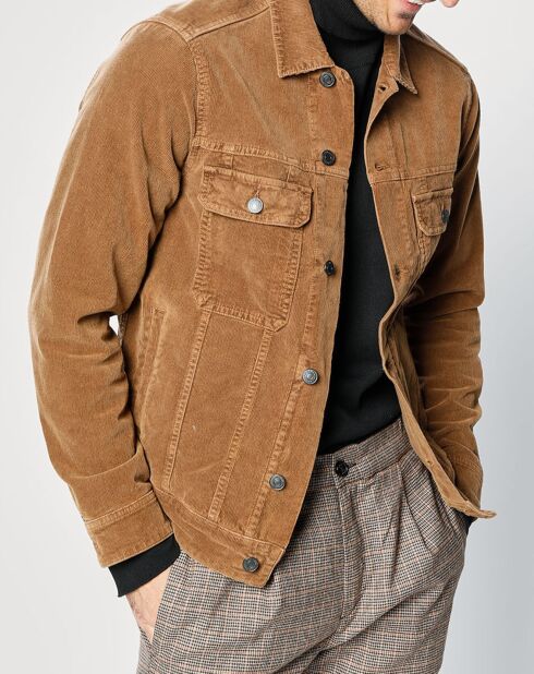 Veste en Velours côtelé Workwear marron