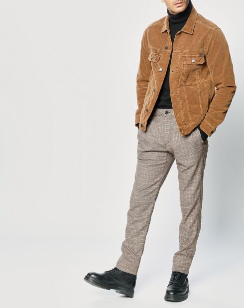 Veste en Velours côtelé Workwear marron