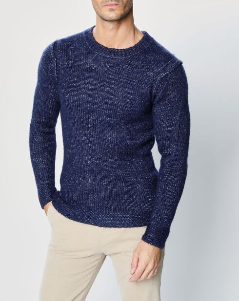 Pull Maille en Laine mélangée  Artic bleu chiné