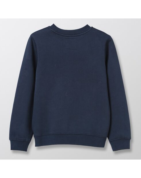 Sweat 100% Coton Bio Cyrillus x Peanuts Snoopy bleu foncé