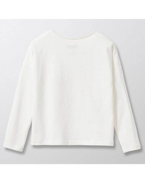 T-Shirt 100% Coton Bio Cyrillus x Peanuts Snoopy blanc