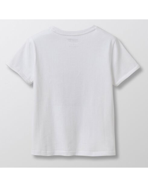T-Shirt 100% Coton Bio Cyrillus x Peanuts Snoopy blanc