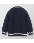 Blouson Teddy bleu foncé