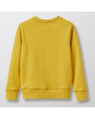 Sweat 100% Coton Bio Cyrillus x Peanuts Snoopy jaune