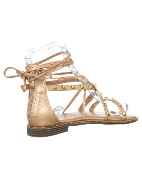 Sandales Marie rose/doré