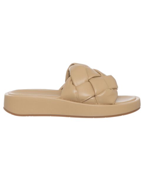 Mules Plateforme Marina nude