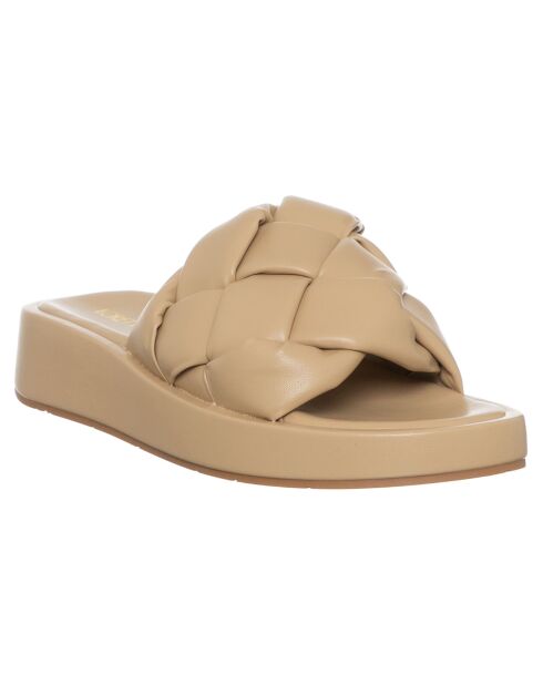 Mules Plateforme Marina nude