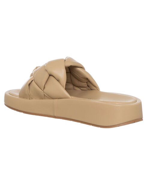 Mules Plateforme Marina nude