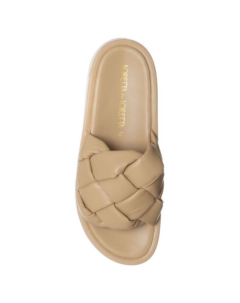 Mules Plateforme Marina nude