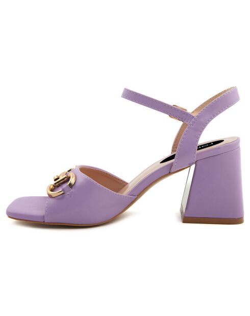Lilafarbene Sandalen von Mila - 8 cm Absatz
