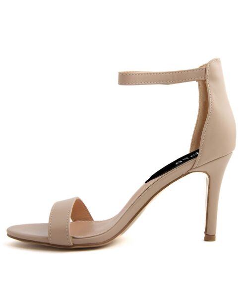 Beige sandalen Alma - hak van 10 cm