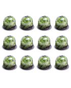 12 campanelle per insalata trasparenti - 25,5x25,5x20 cm