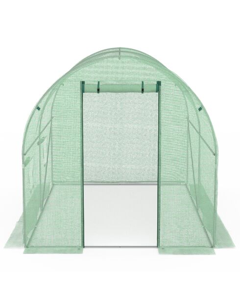 Serre tunnel de jardin gamme maraîchère bâche renforcée verte - 300x200x200 cm
