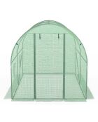 Serre tunnel de jardin gamme maraîchère bâche renforcée verte - 300x200x200 cm