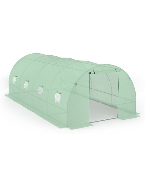 Telone verde rinforzato per serra da giardino con assortimento di verdure - 600x300x200 cm