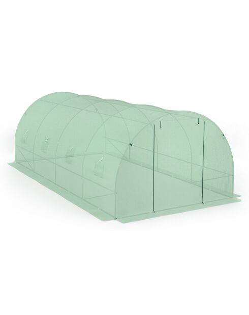 Telone verde rinforzato per serra da giardino con assortimento di verdure - 600x300x200 cm