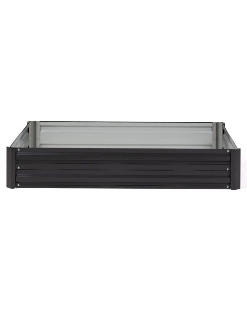 2 Carrés de potager en métal  gris anthracite - 115x80x20 cm