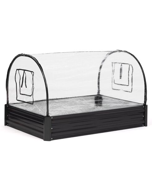 Serra da orto in metallo grigio antracite - 115x80x60 cm