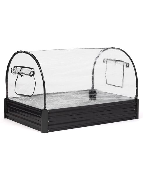 Serra da orto in metallo grigio antracite - 115x80x60 cm