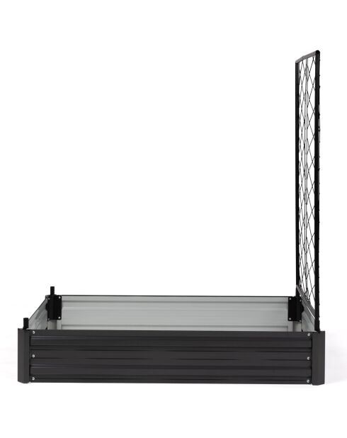 Carrés et serres de potager kit complet en métal gris anthracite