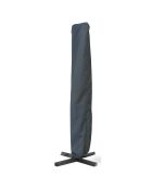 Parasol 360° rond avec housse gris - 300x300x255 cm