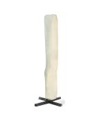 Parasol 360° rond avec housse gris/crème - 300x300x255 cm