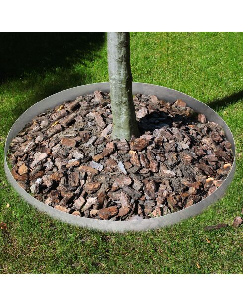 5 Bordurettes pour parterre en métal acier - 100x12 cm