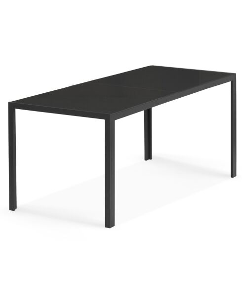 Table de jardin Majorca gris anthracite - 190x80x73 cm