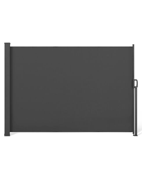 Paravent rétractable occultant gris anthracite - 400xx180 cm